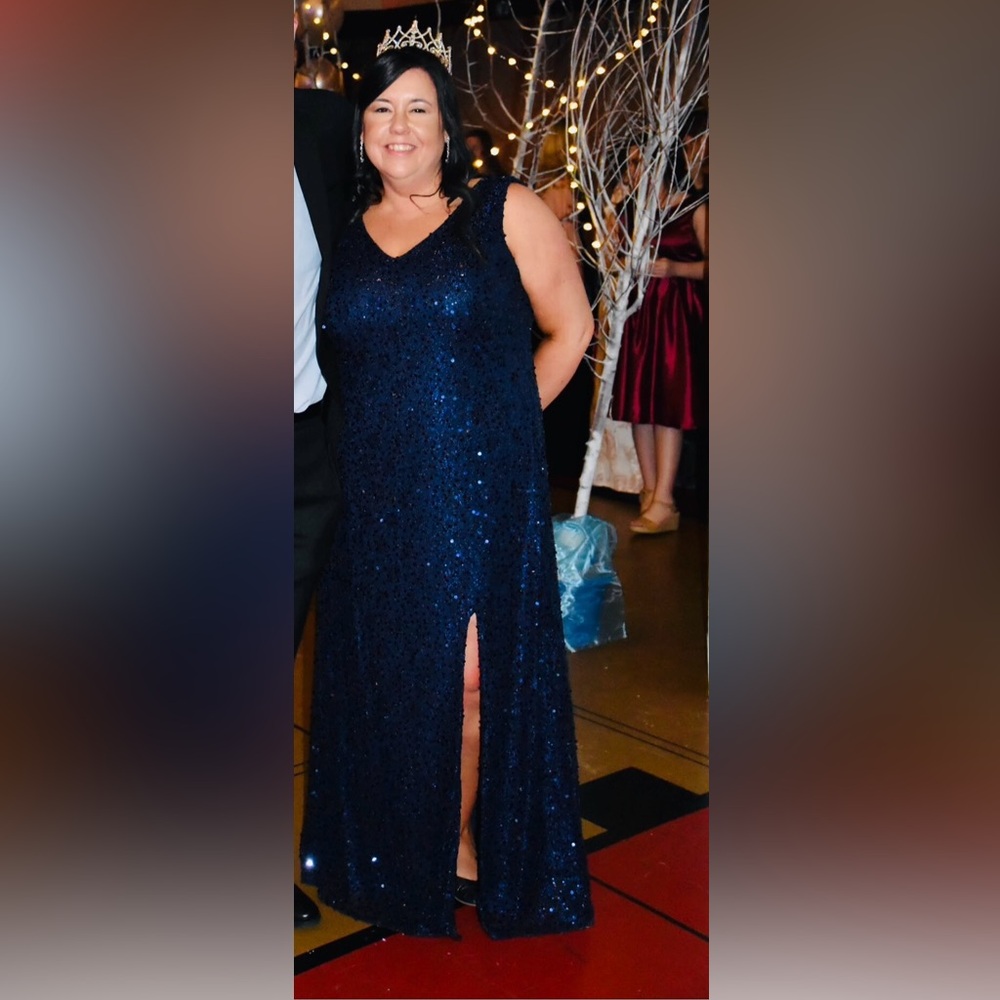 Sequin formal dress - navy blue